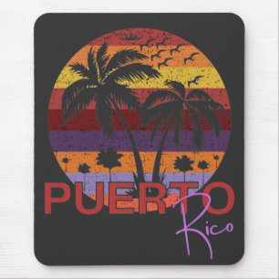 Mousepad Vintage Porto Rico Summer Beach