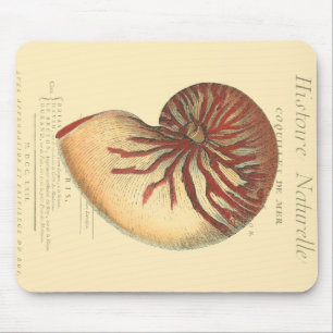 Mousepad Vintage Red Conch Shell