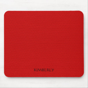 Mousepad Vintage Red Faux Leather 2