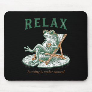 Mousepad Vintage Relaxe Nada está sob Controle Divertido e
