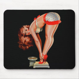 Mousepad Vintage Retro Peter Driben Pinup Girl em escala