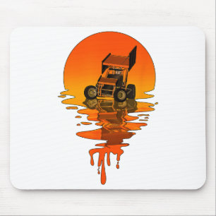 Mousepad Vintage Retro Style Sprint Car