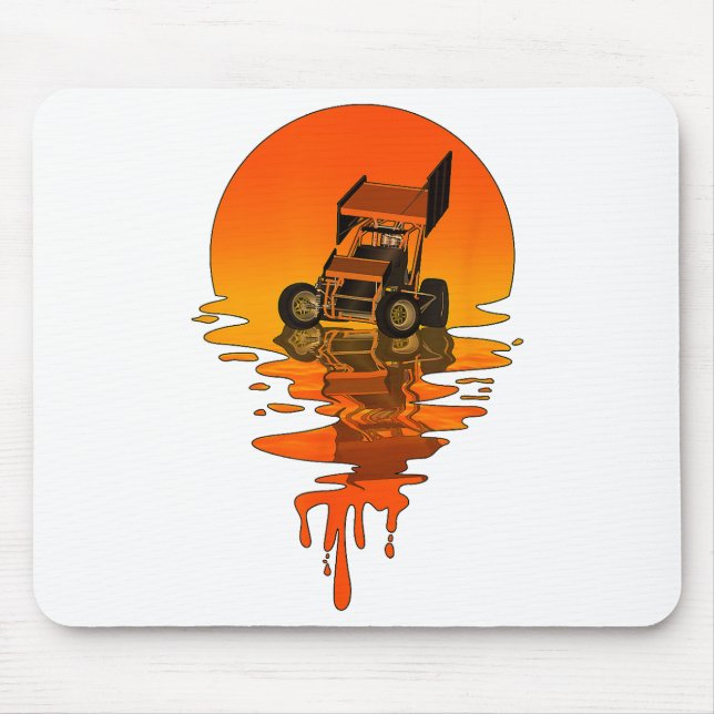 Mousepad Vintage Retro Style Sprint Car (Frente)