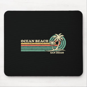 Mousepad Vintage Retro Summer Vacage San Diego Ocean Beac