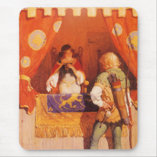 Mousepad Vintage Robin Hood encontra maria mascarada por NC