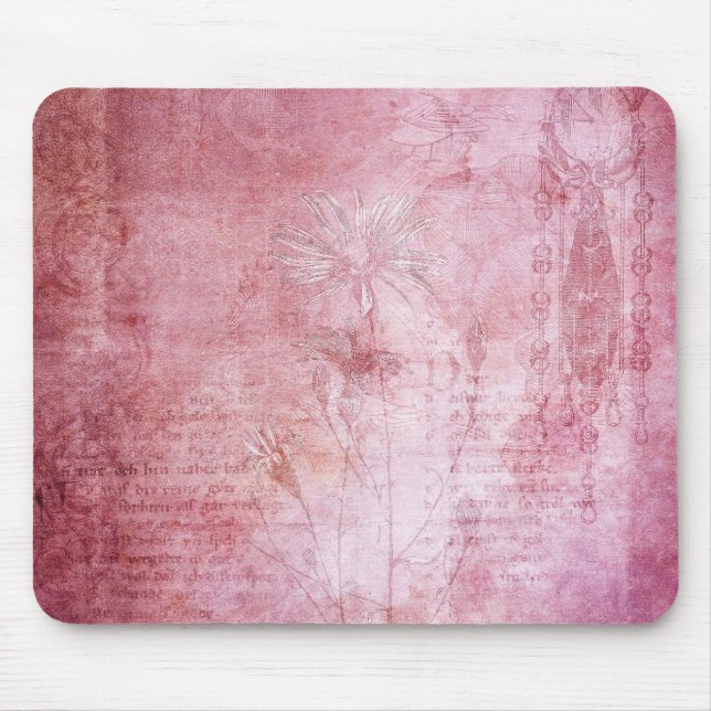 Mousepad Vintage Rosa (Frente)