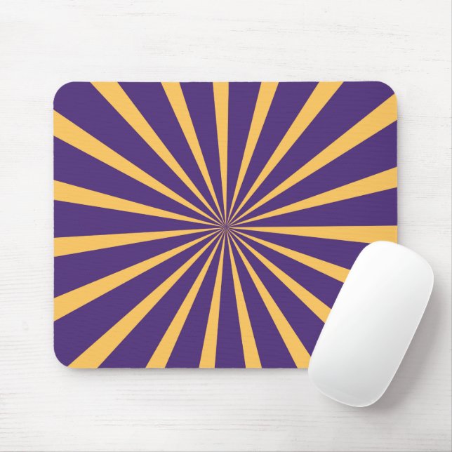 Mousepad Vintage Roxo e Amarelo (Com mouse)