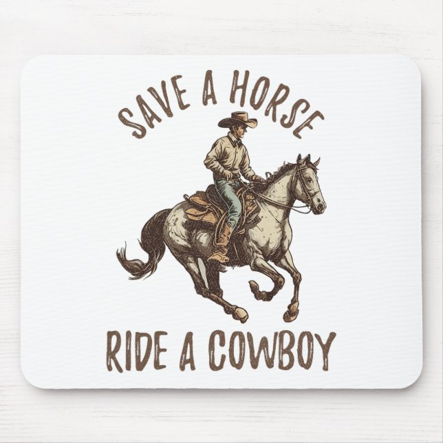 Mousepad Vintage Salvar Um Cavalo5 (Frente)