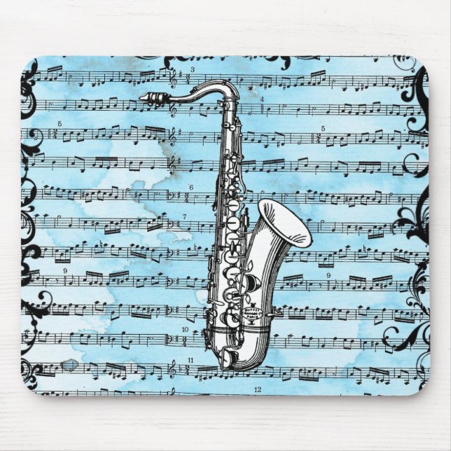 Mousepad Vintage Saxaphone (Frente)