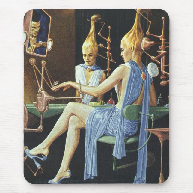 Mousepad Vintage Science Ficty Beauty Salon Spa Manicures (Frente)