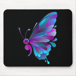 Mousepad Vintage Semicolon Butterfly Semi-Colon Tattoo Ment