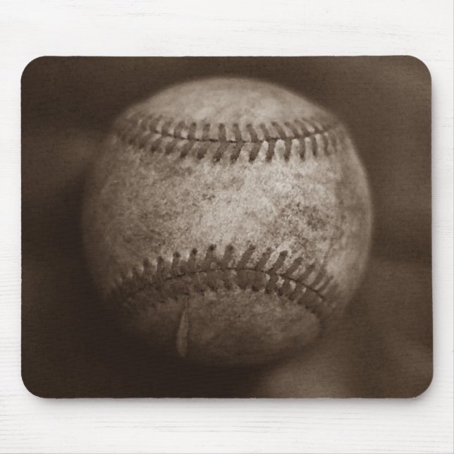 Mousepad Vintage Sepia Baseball (Frente)