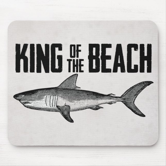 Mousepad Vintage Shark Beach King (Frente)