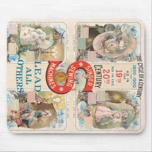 Mousepad Vintage Singer Sewing Machine Ad