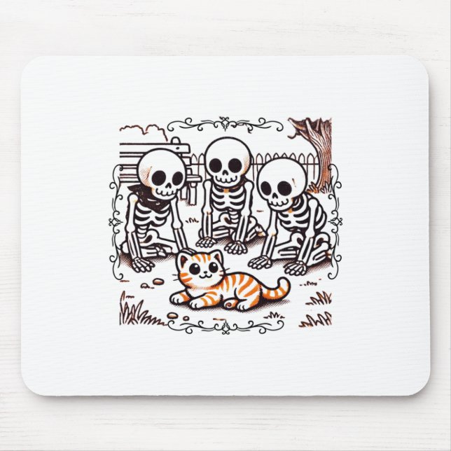 Mousepad Vintage Skeleton Gathering Sticker (Frente)