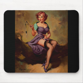 Mousepad Vintage Slingshot Pin Up Girl