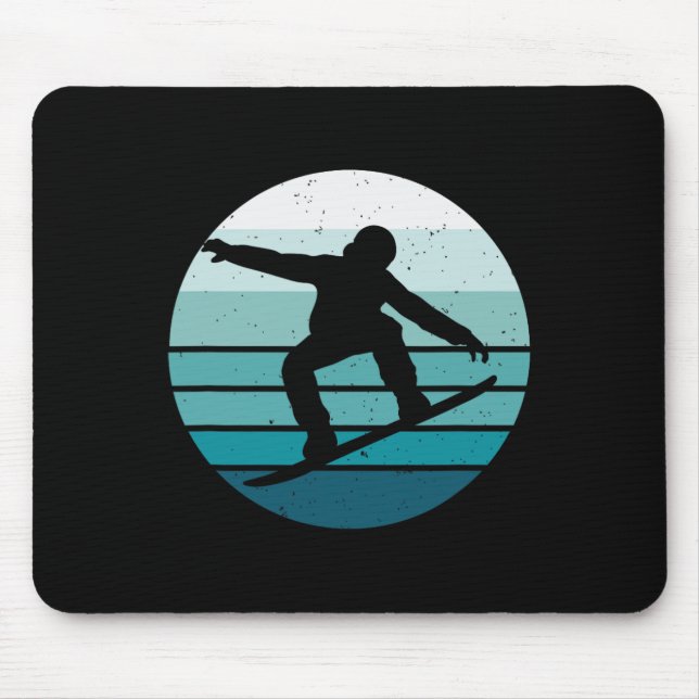 Mousepad Vintage Snowboard (Frente)