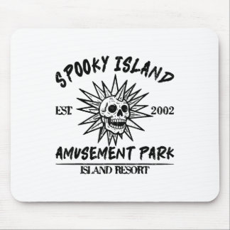 Mousepad Vintage Spooky Island Est 2002 Amusement Park Isla