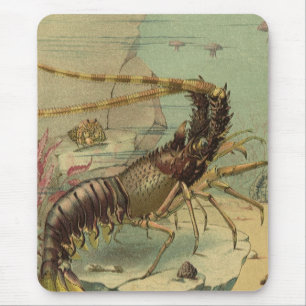 Mousepad Vintage Submarino Life, Animais no Oceano