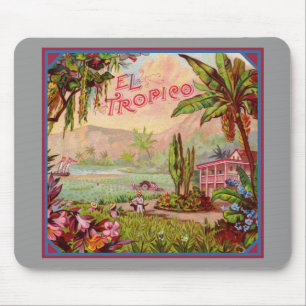 Mousepad Vintage Tropical Plantation