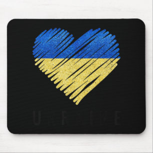 Mousepad Vintage, Ucrânia, Orgulho de Bandeira da Ucrânia