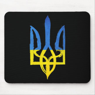 Mousepad Vintage ucraniana tridente o apoio cardíaco de bol