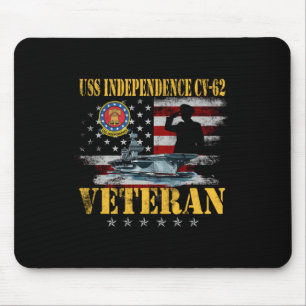 Mousepad Vintage Uss Independence Cv-62 Aircraft Carrier Fl