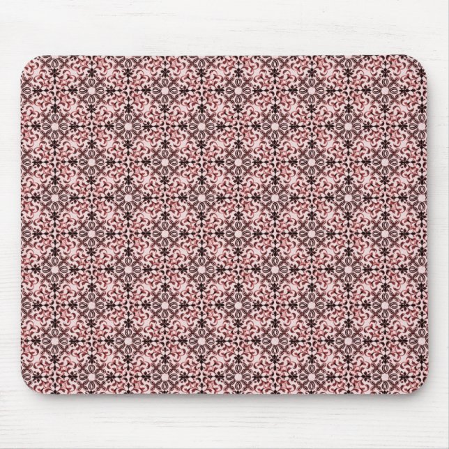 Mousepad Vintage Vibrance Damask Mousepad, Wine (Frente)