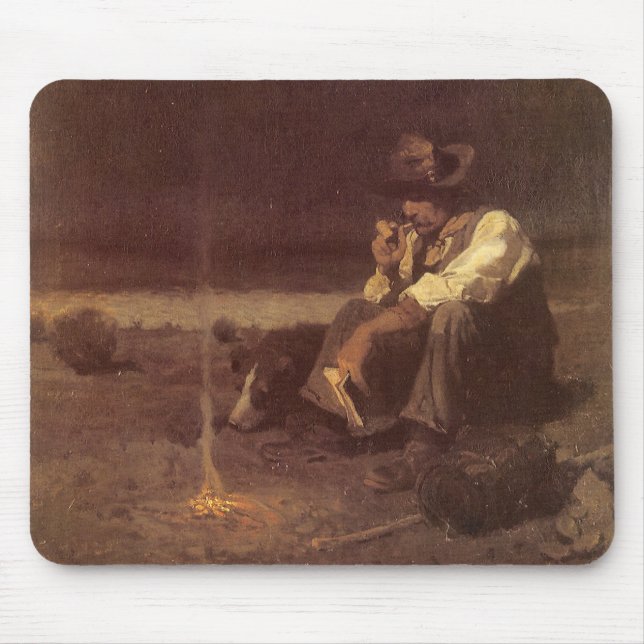 Mousepad Vintage Western Cowboys, Plains Herder, NC Wyeth (Frente)