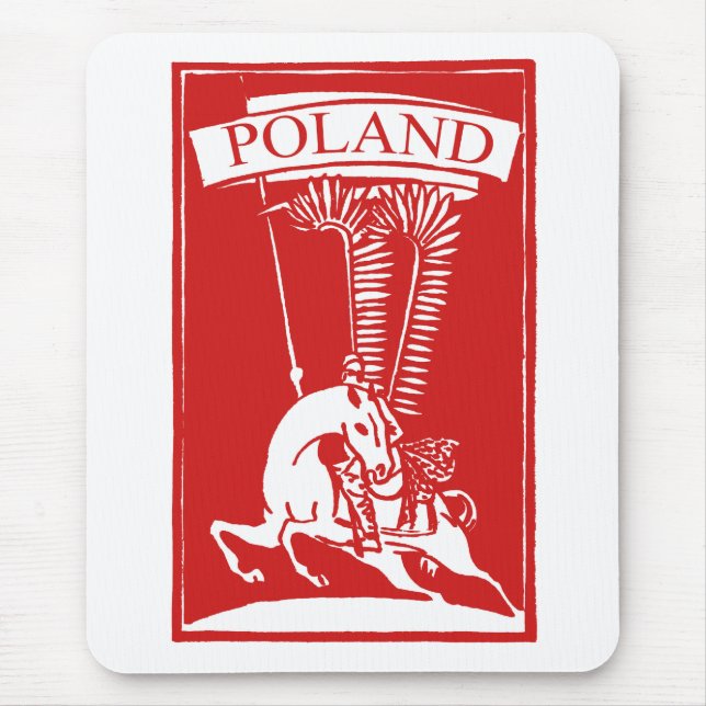 Mousepad Vintage Winged Hussar polonês (Frente)