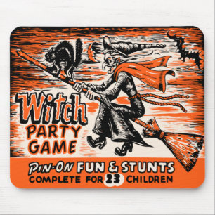 Mousepad Vintage Witch Party Game