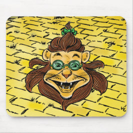 Mousepad Vintage Wizard of Oz, Lion with Glass