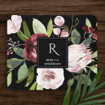 MOUSEPAD VINTAGEM NEGRA PINCO NEGRO BURGUNDY PROTEA FLORAL<br><div class="desc">Se precisar de mais alguma personalização,  por favor,  sinta-se à vontade para me enviar uma mensagem no endereço yellowfebstudio@gmail.com</div>