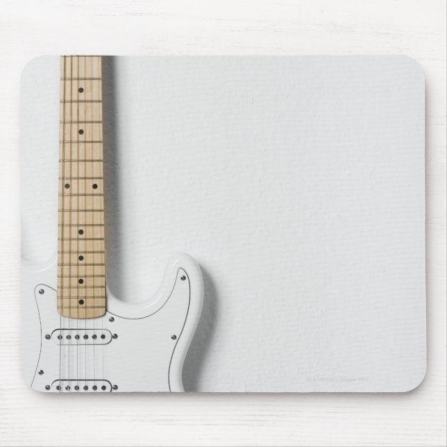 Mousepad Violão Elétrico Branco 3 (Frente)