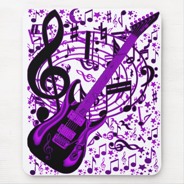 Mousepad Violão Roxo (Frente)