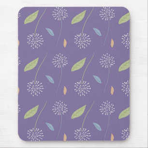 Mousepad Violet Floral Impressão