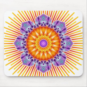 Mousepad Violeta amarela da mandala