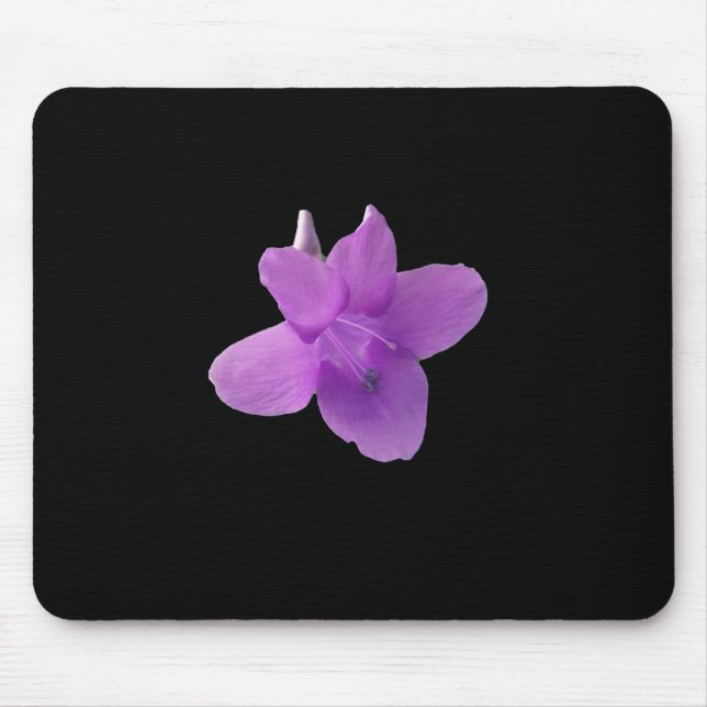 Mousepad Violeta Filipina sobre preto (Frente)