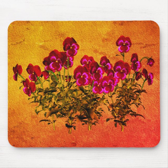 Mousepad Violetas Roxos - Arte Flor (Frente)