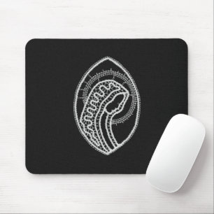 Mousepad Virgem Maria abençoada em Renda Branca sobre Velud