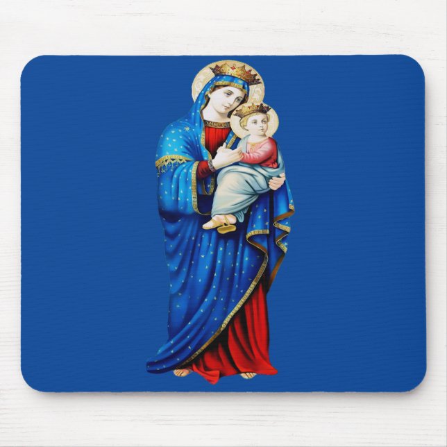 Mousepad Virgem Maria com Menino Jesus (Frente)