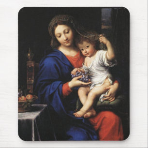 Mousepad Virgem Maria e Jesus das belas artes