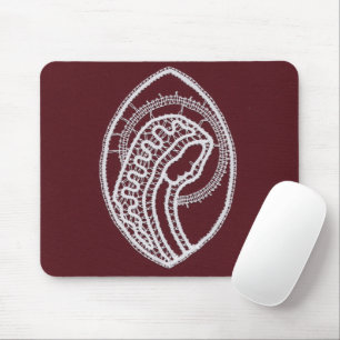 Mousepad Virgem Santa Católica, rendas
