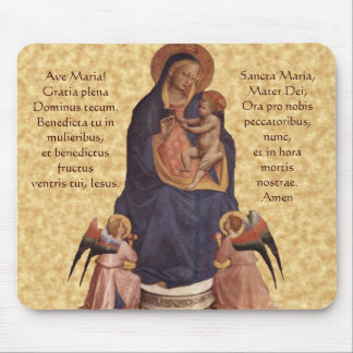 Mousepad Virgin & criança, tapete do rato da avenida Maria