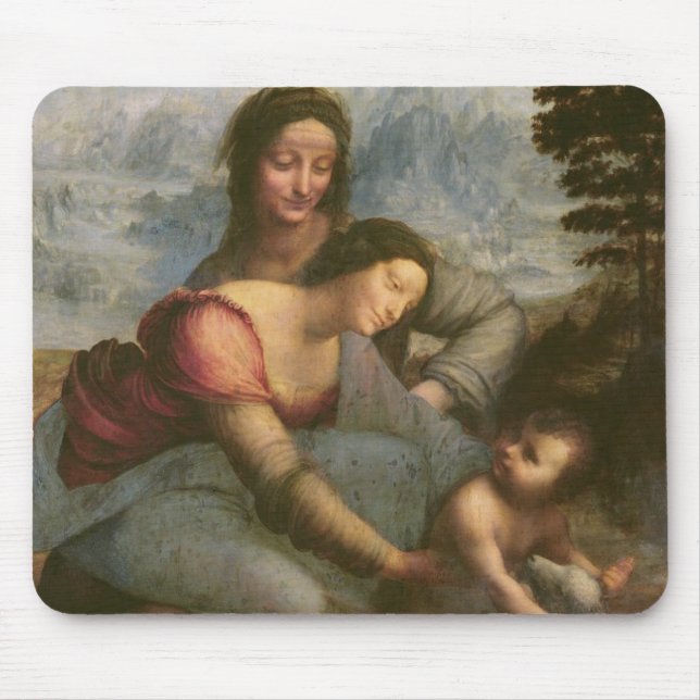 Mousepad Virgin e criança com St Anne, c.1510 (Frente)