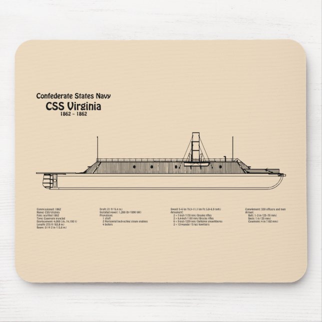 Mousepad Virgínia CSS - Planos de Impressão Bluetooth de En (Frente)