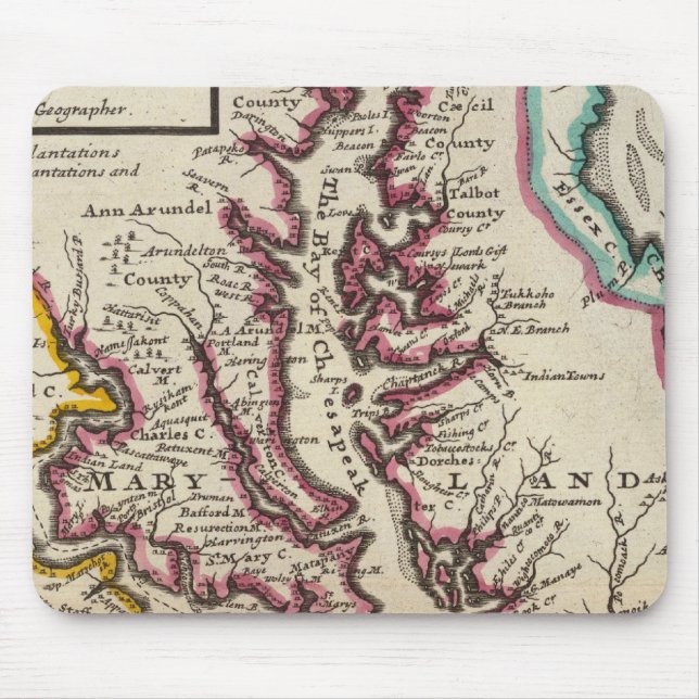 Mousepad Virginia e Maryland (Frente)
