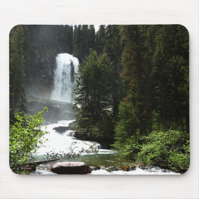 Mousepad Virginia Falls no Glacier National Park (Frente)