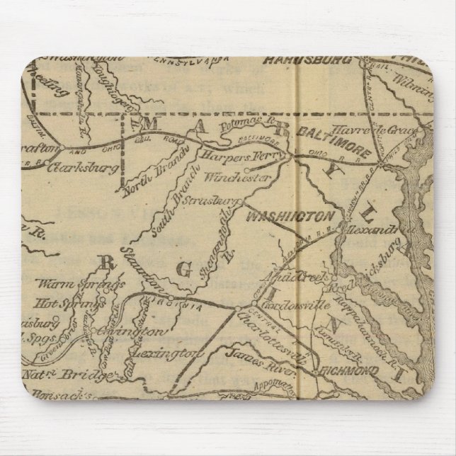 Mousepad Virginia, Maryland, Delaware (Frente)