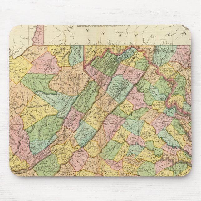 Mousepad Virginia Maryland e Delaware (Frente)